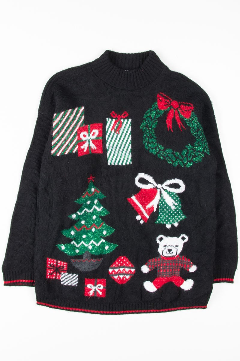Black Ugly Christmas Turtleneck 53963