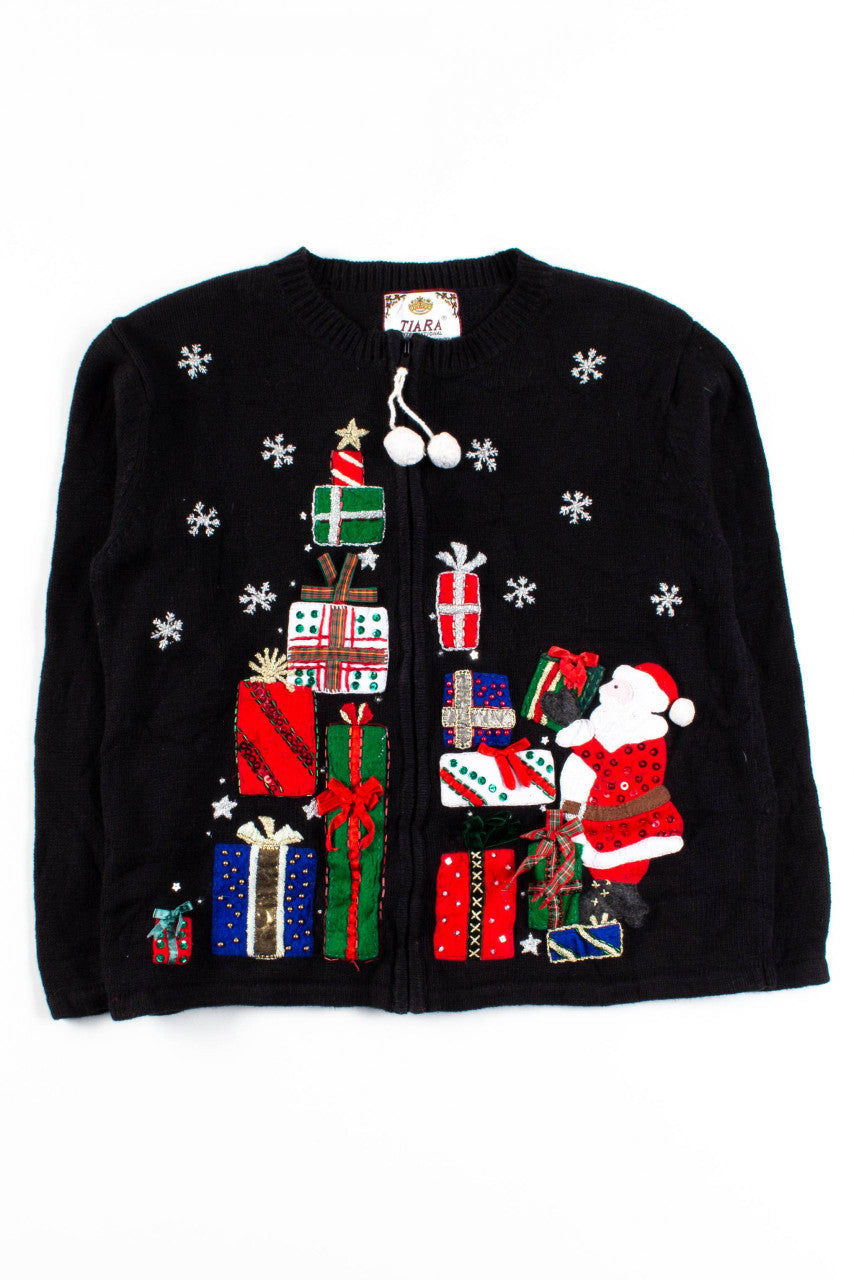 Black Ugly Christmas Cardigan 54032
