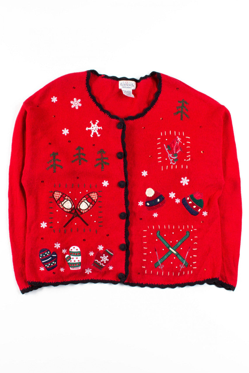 Red Ugly Christmas Cardigan 54048