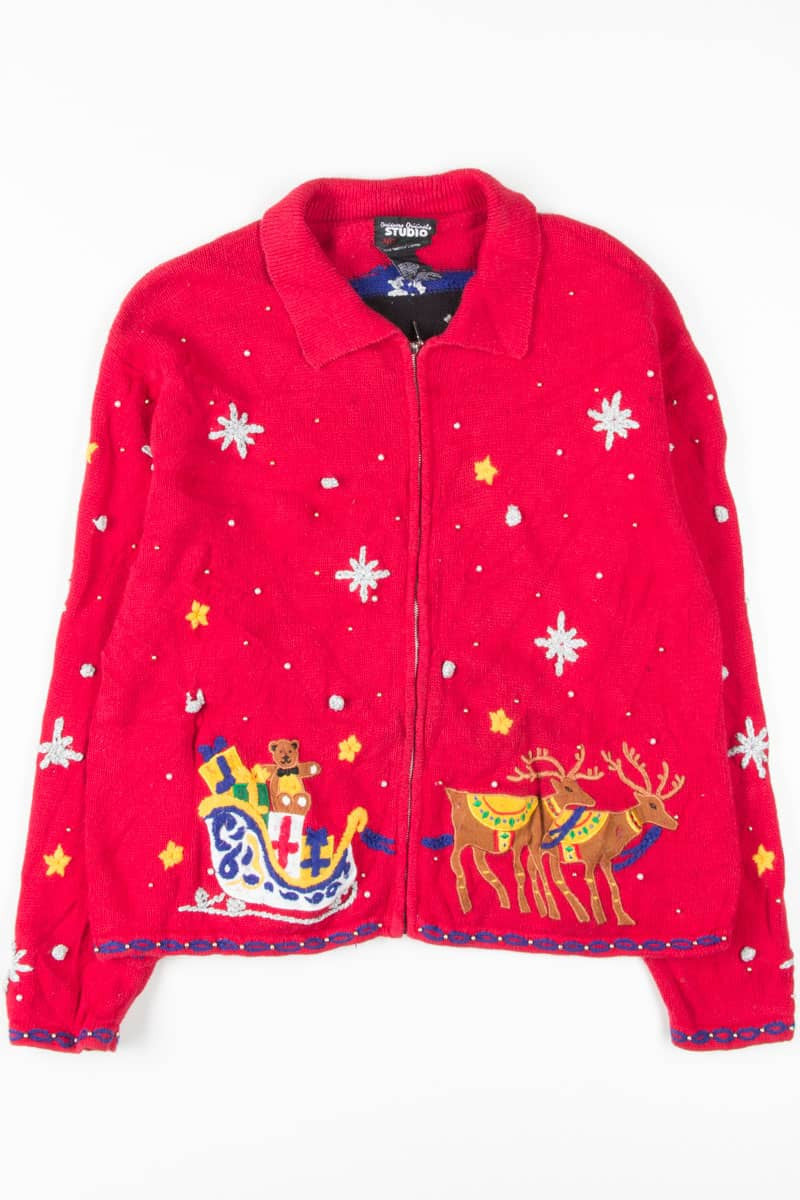 Red Ugly Christmas Cardigan 54075