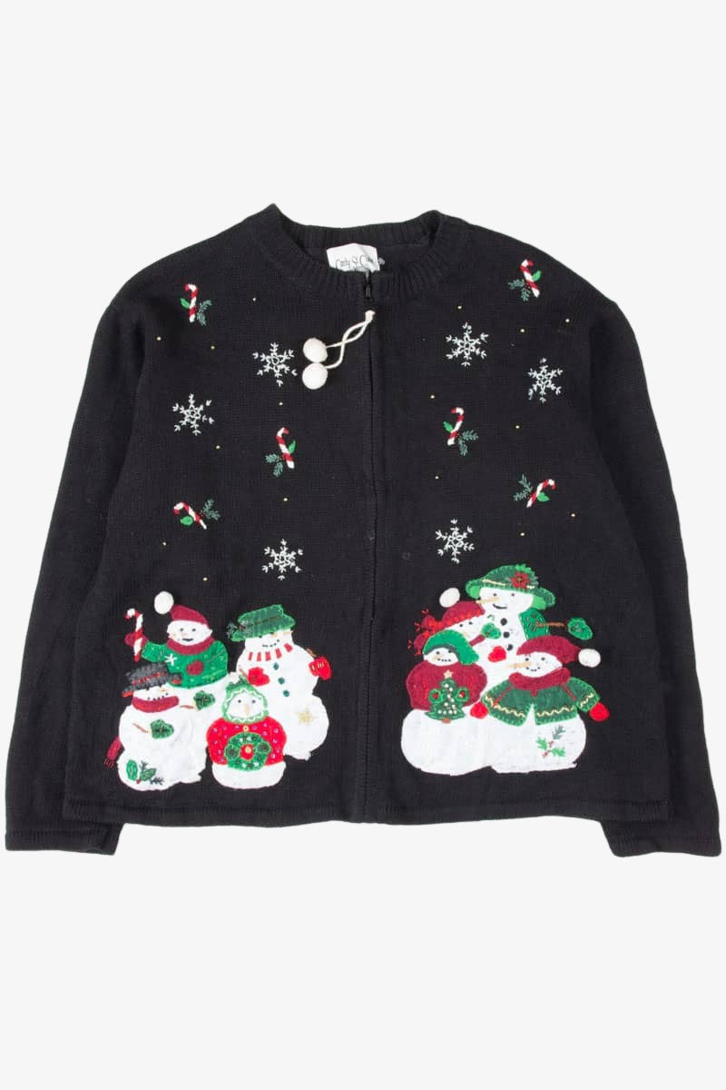 Black Ugly Christmas Cardigan 54094