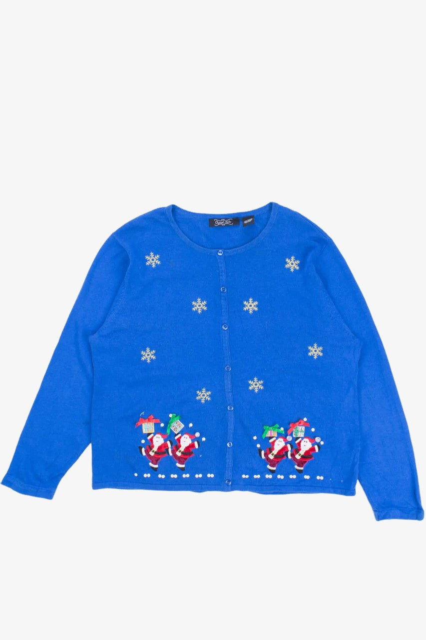 Blue Ugly Christmas Cardigan 54137
