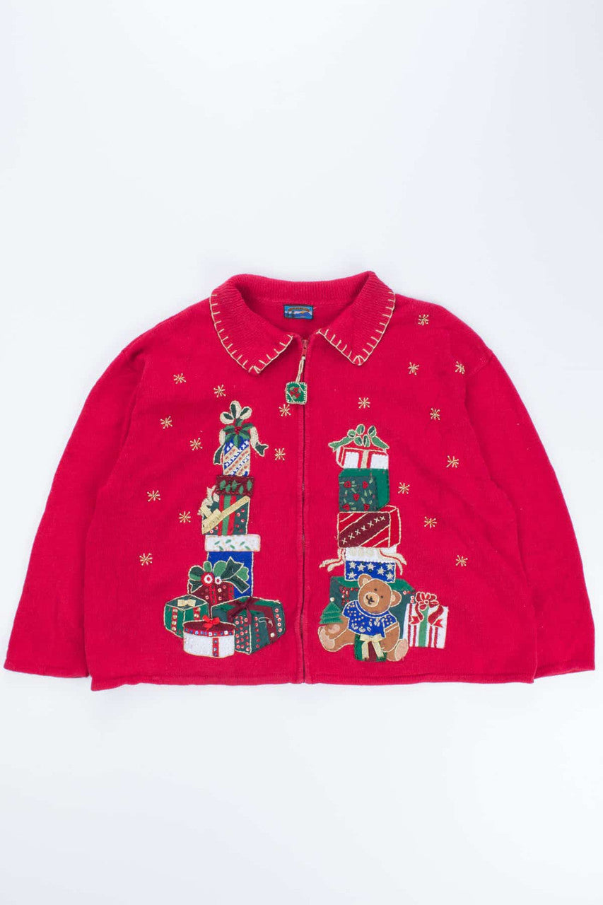 Red Ugly Christmas Cardigan 54220