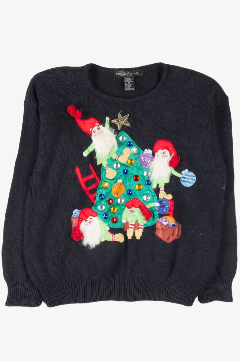 Black Ugly Christmas Pullover 54277
