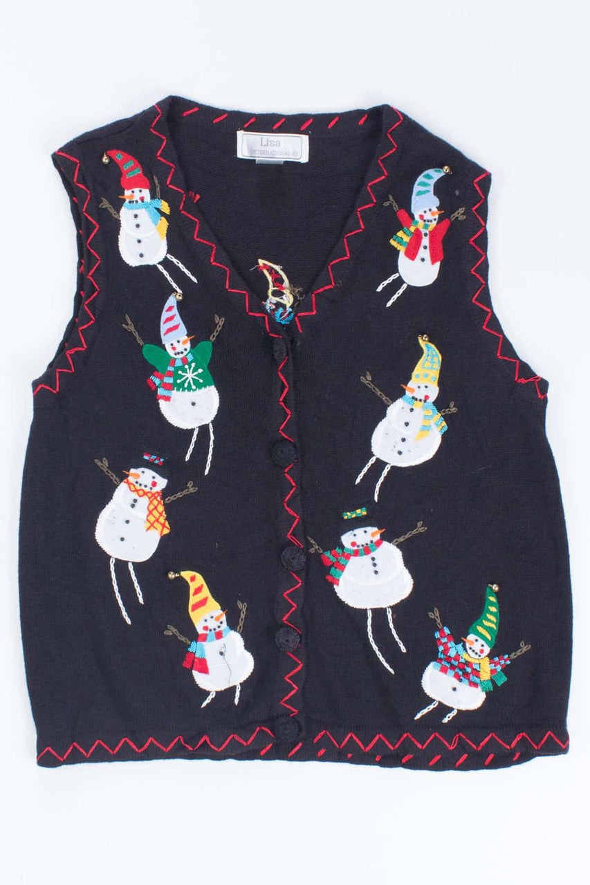 Black Ugly Christmas Vest 54307