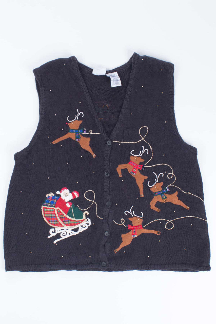 Black Ugly Christmas Vest 54312