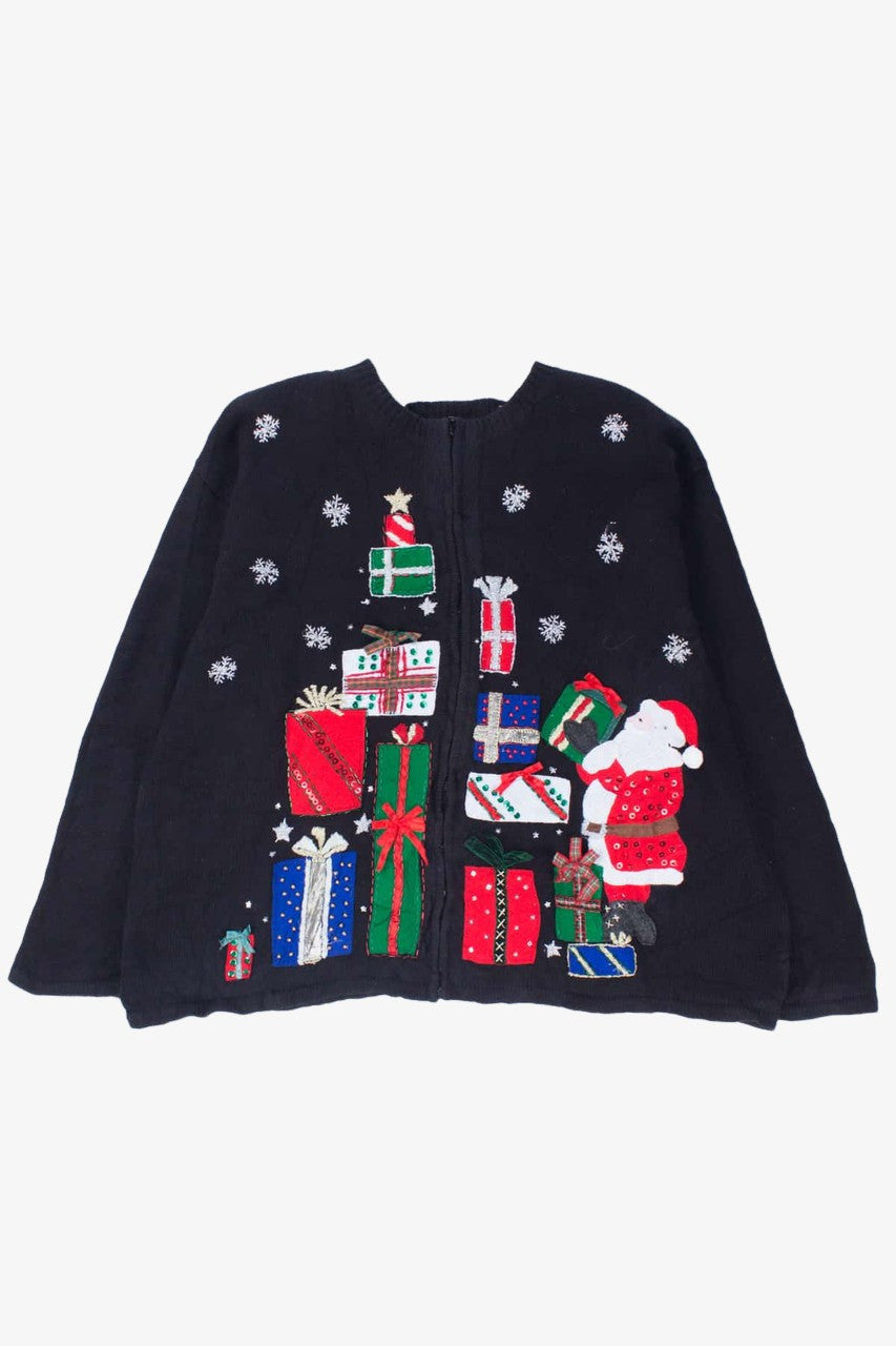 Black Ugly Christmas Cardigan 54355
