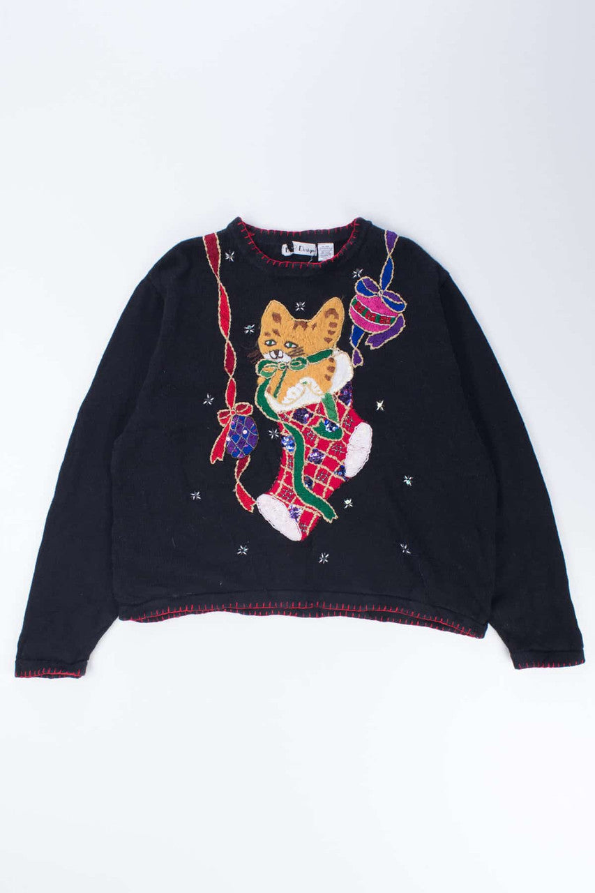 Black Ugly Christmas Pullover 54363