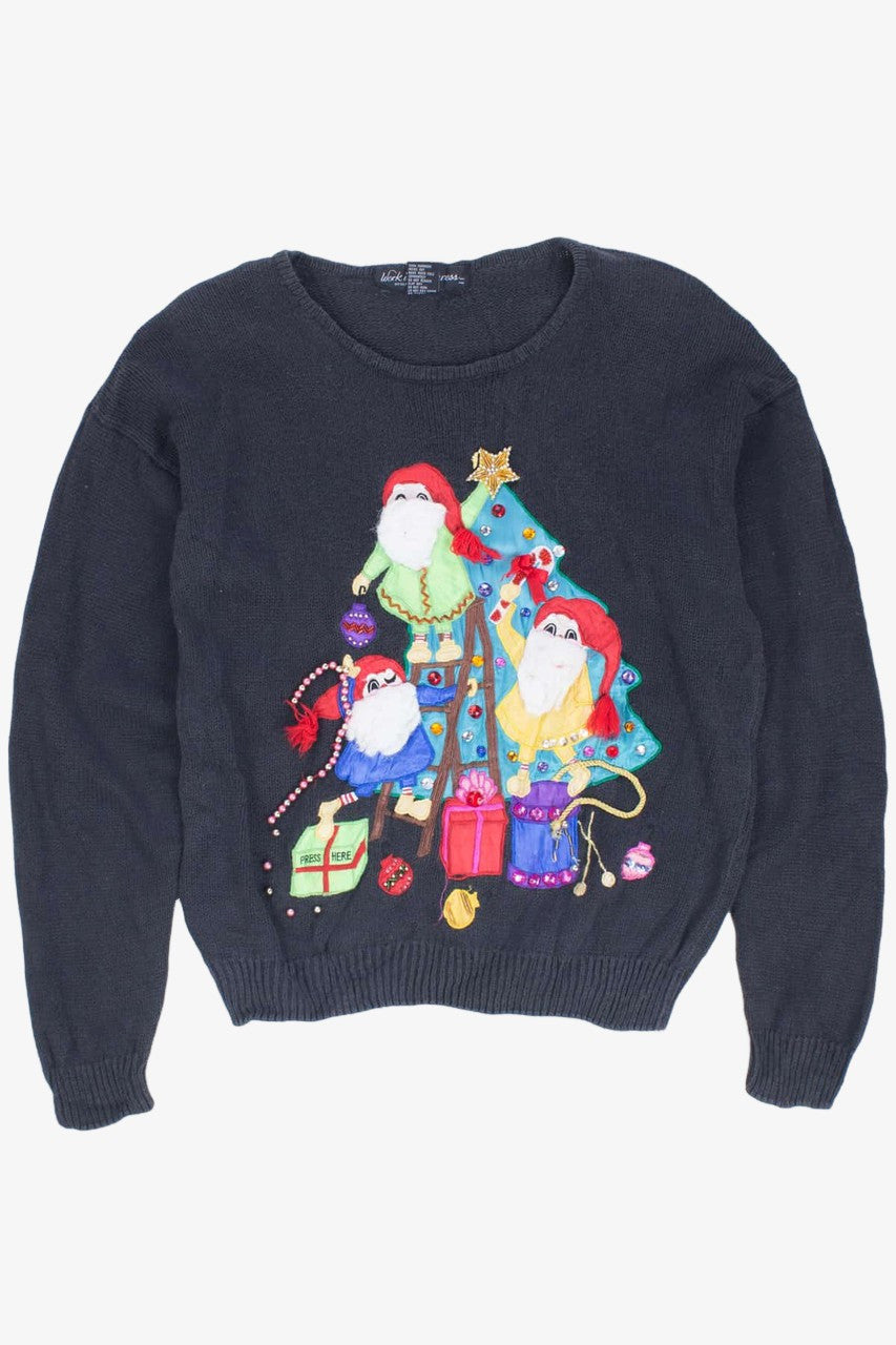Black Ugly Christmas Pullover 54381