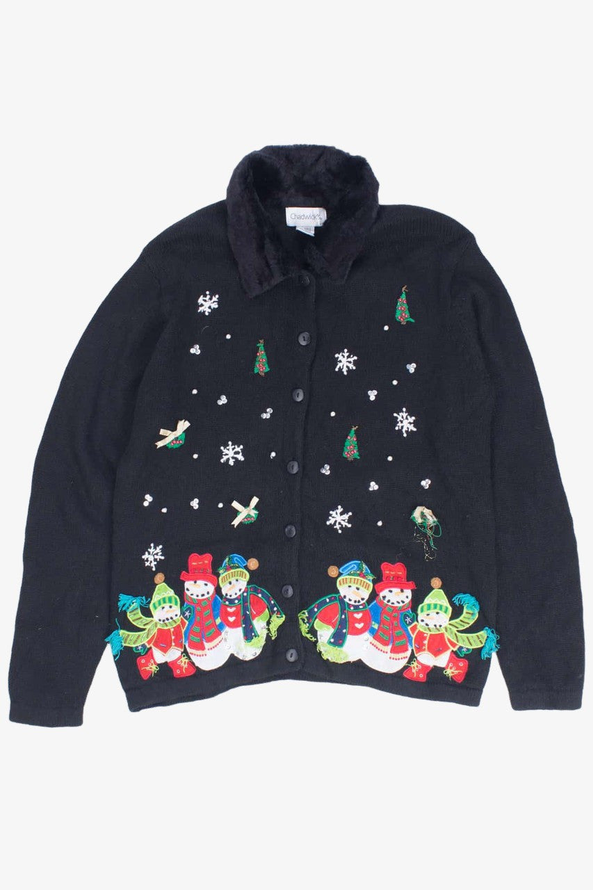 Black Ugly Christmas Cardigan 54388