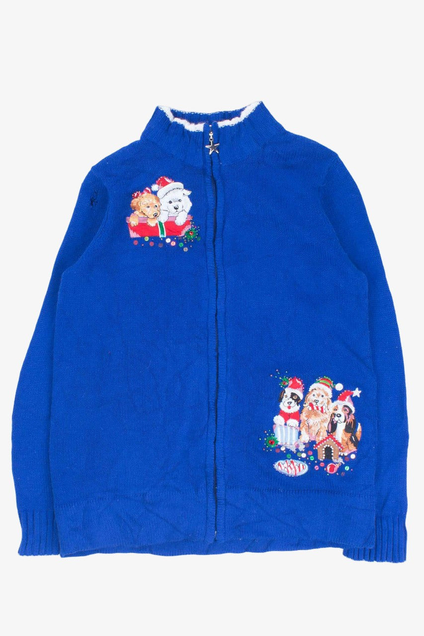 Blue Ugly Christmas Cardigan 54408