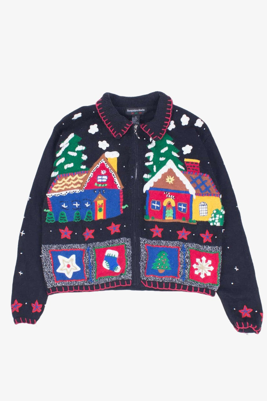 Black Ugly Christmas Cardigan 54451