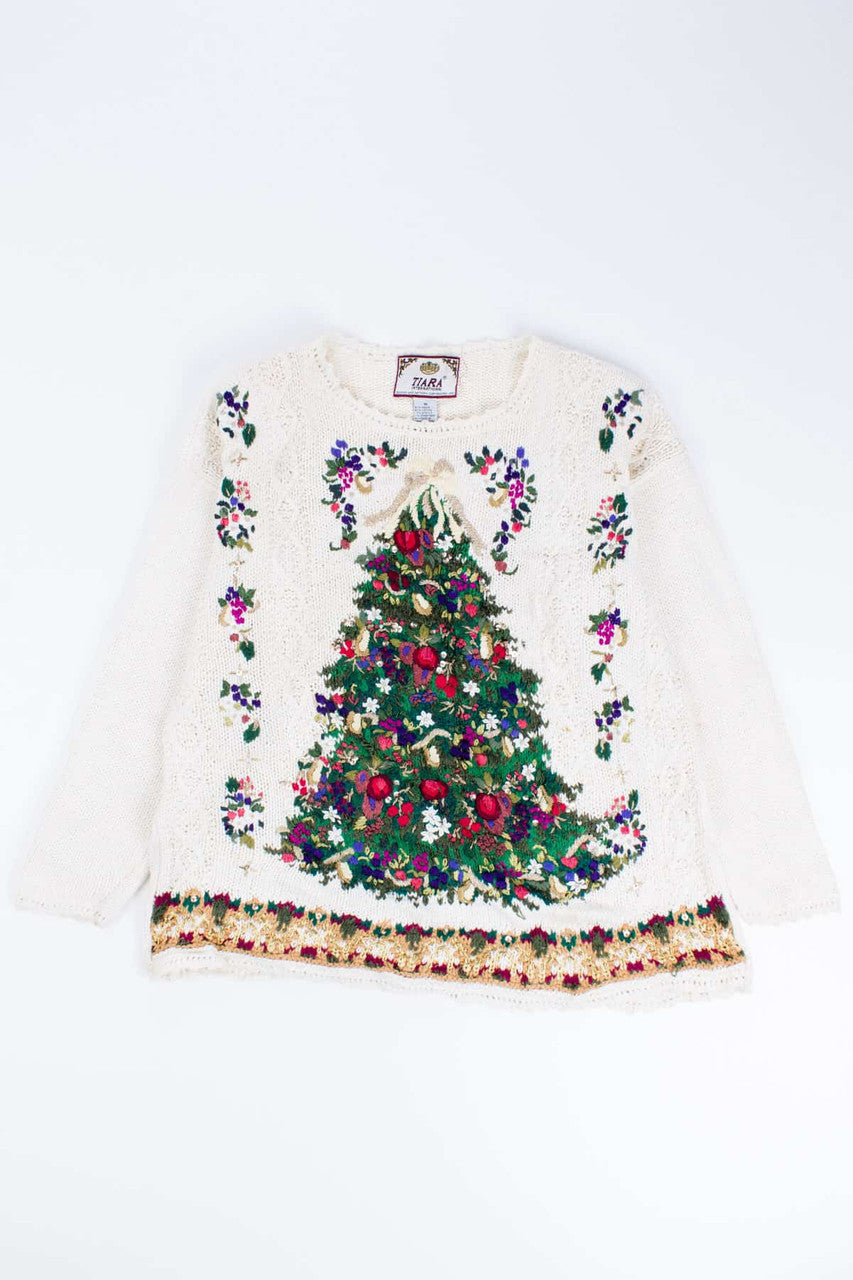 White Ugly Christmas Pullover 54532