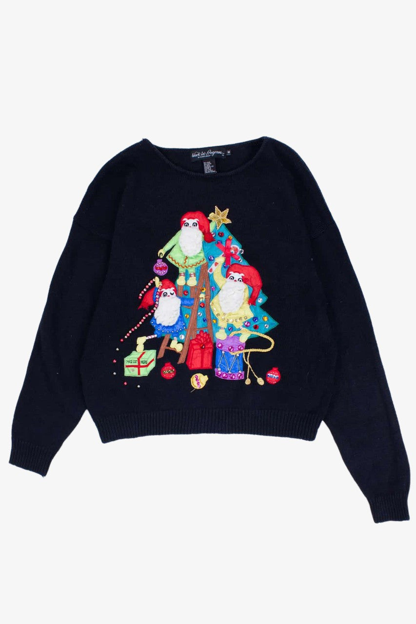 Black Ugly Christmas Pullover 54560