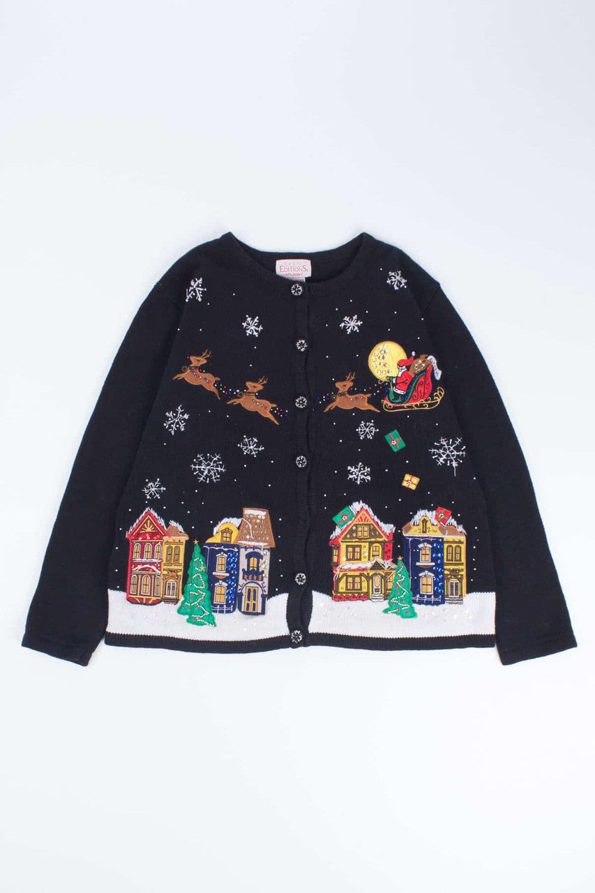 Black Ugly Christmas Cardigan 54570