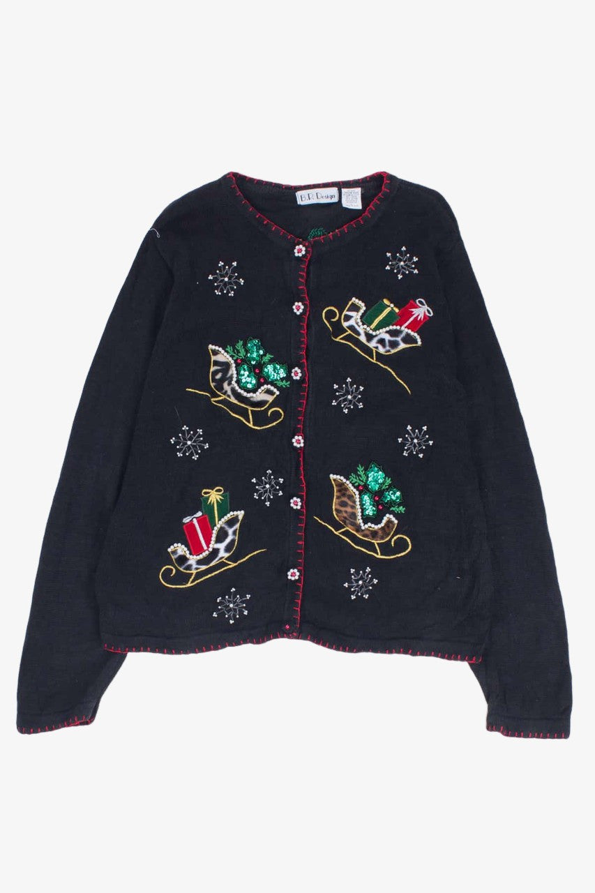 Black Ugly Christmas Cardigan 54607