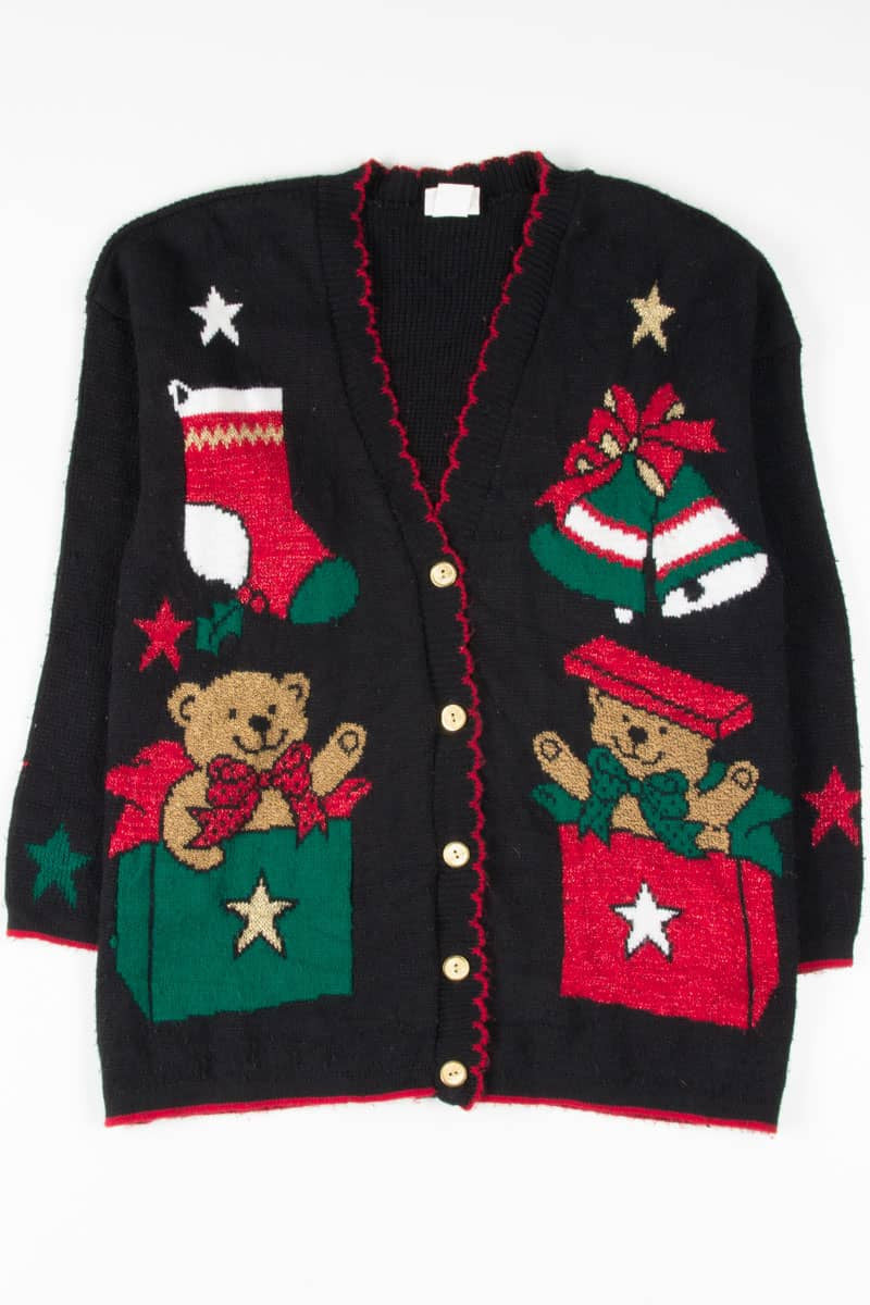 Black Ugly Christmas Cardigan 54614