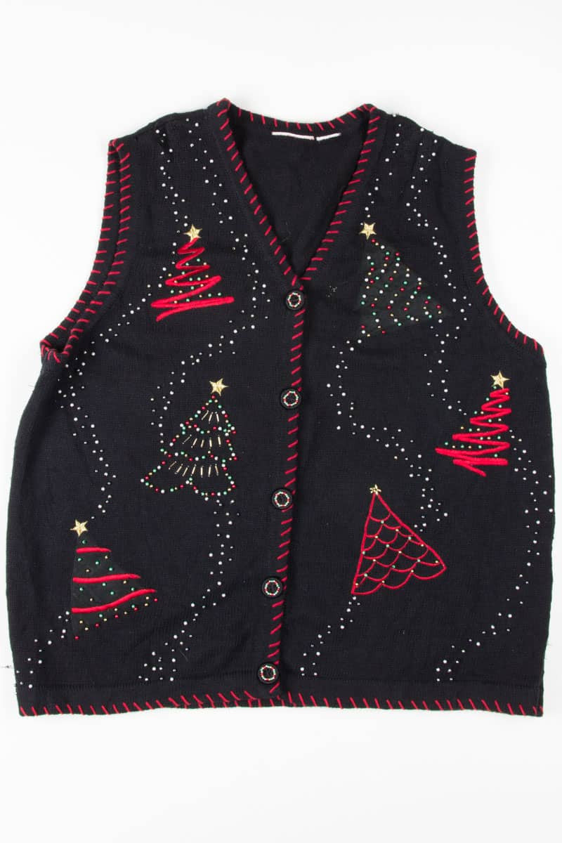 Black Ugly Christmas Vest 54691