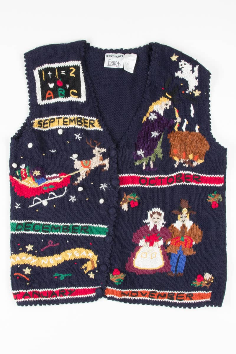 Blue Ugly Christmas Vest 54693