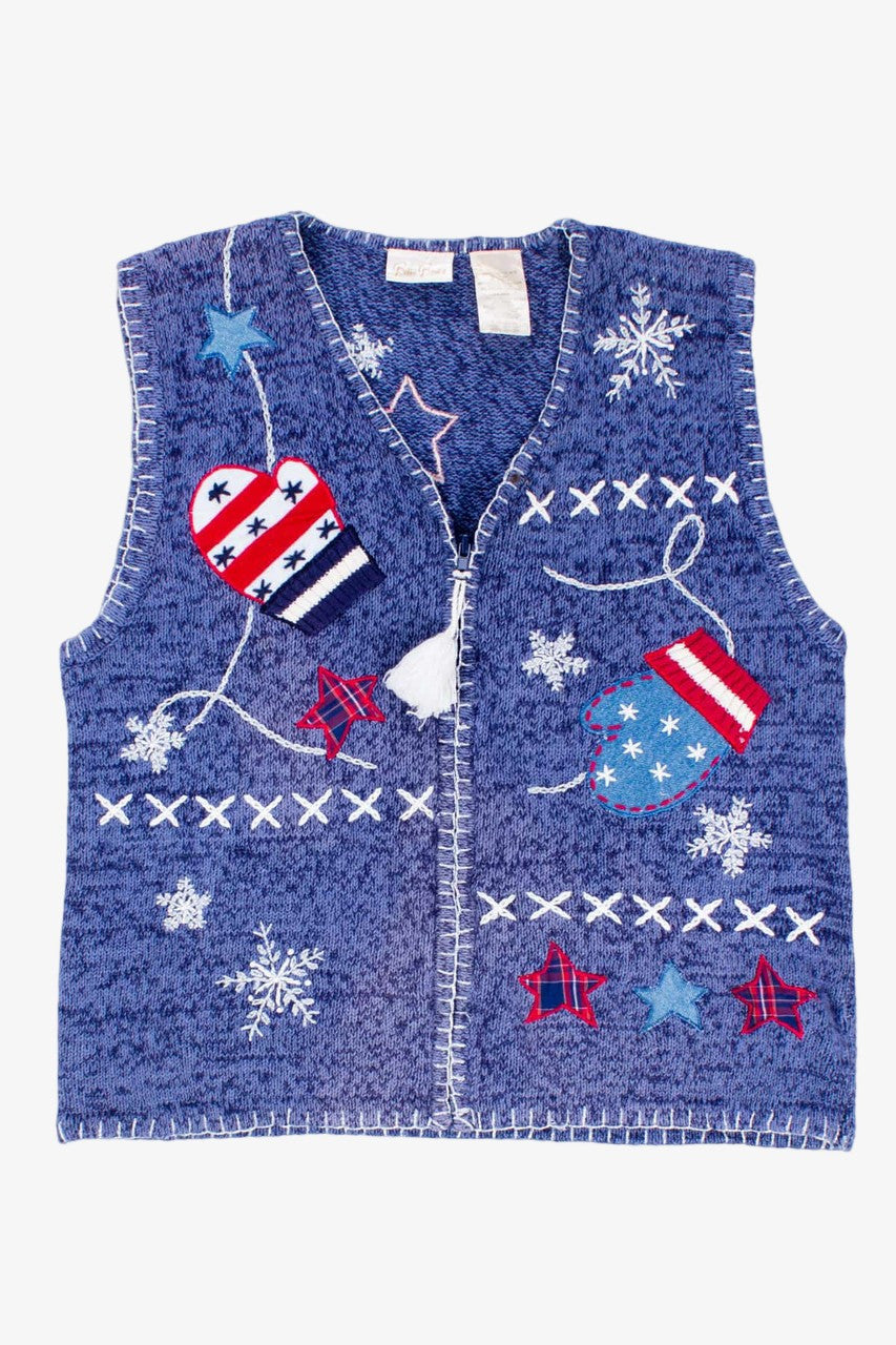 Blue Ugly Christmas Vest 54714
