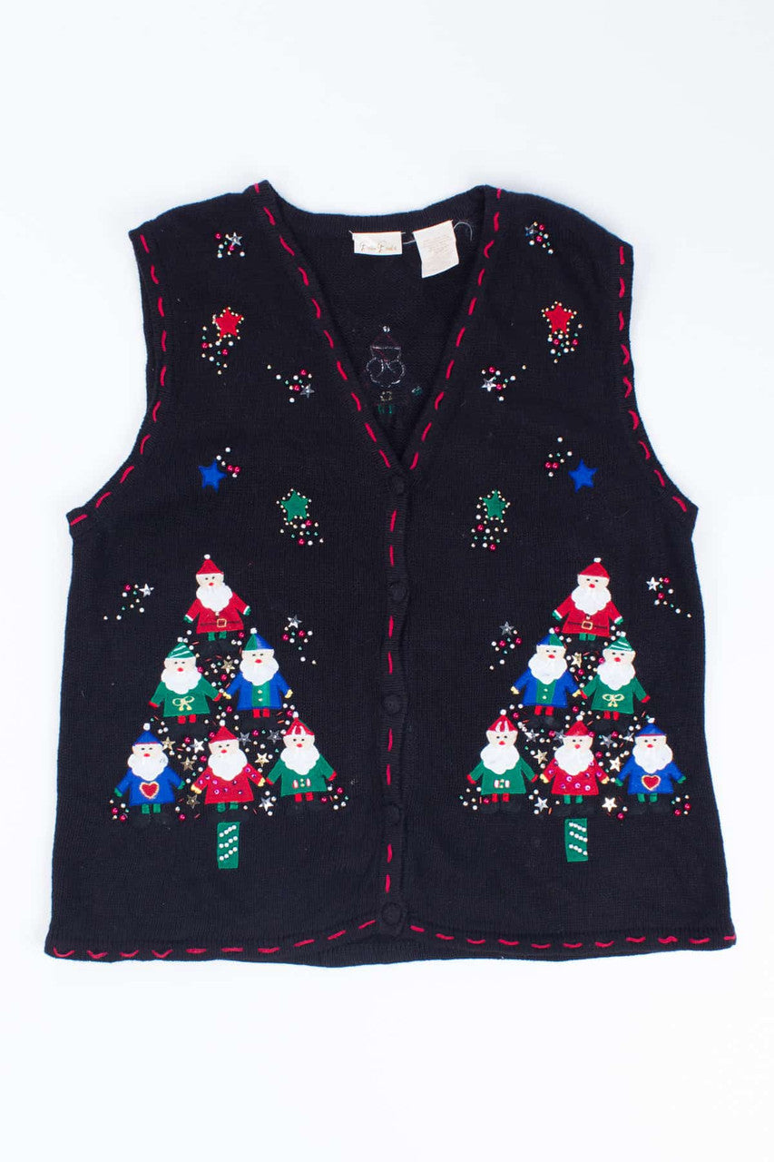 Black Ugly Christmas Vest 54729