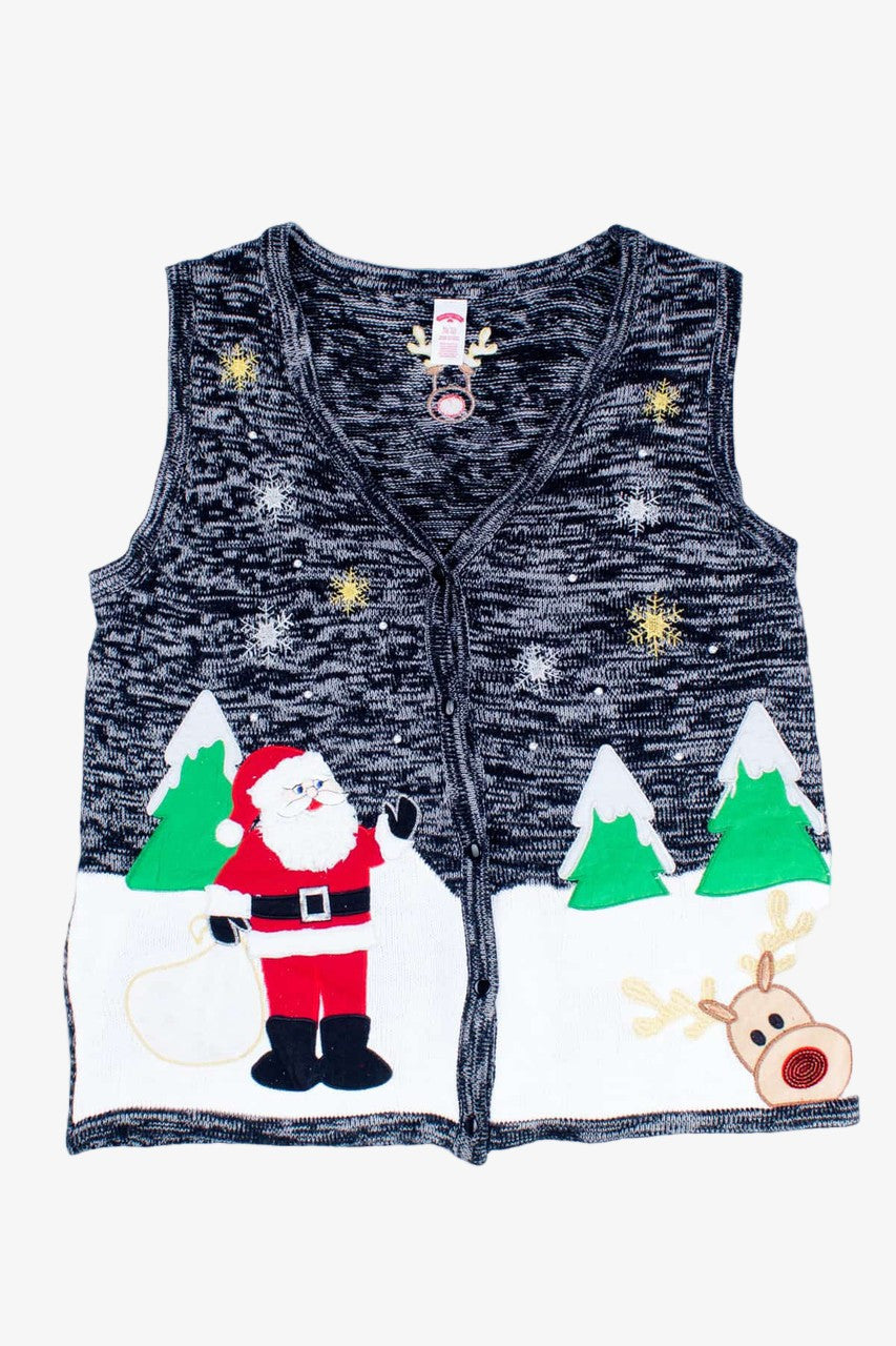 Black Ugly Christmas Vest 54779