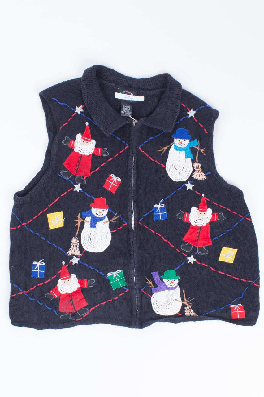 Black Ugly Christmas Vest 54793