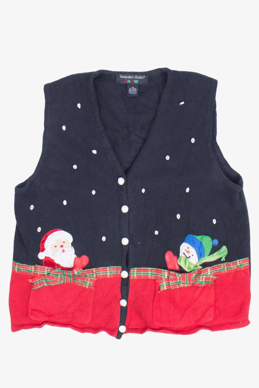Black Ugly Christmas Vest 54795