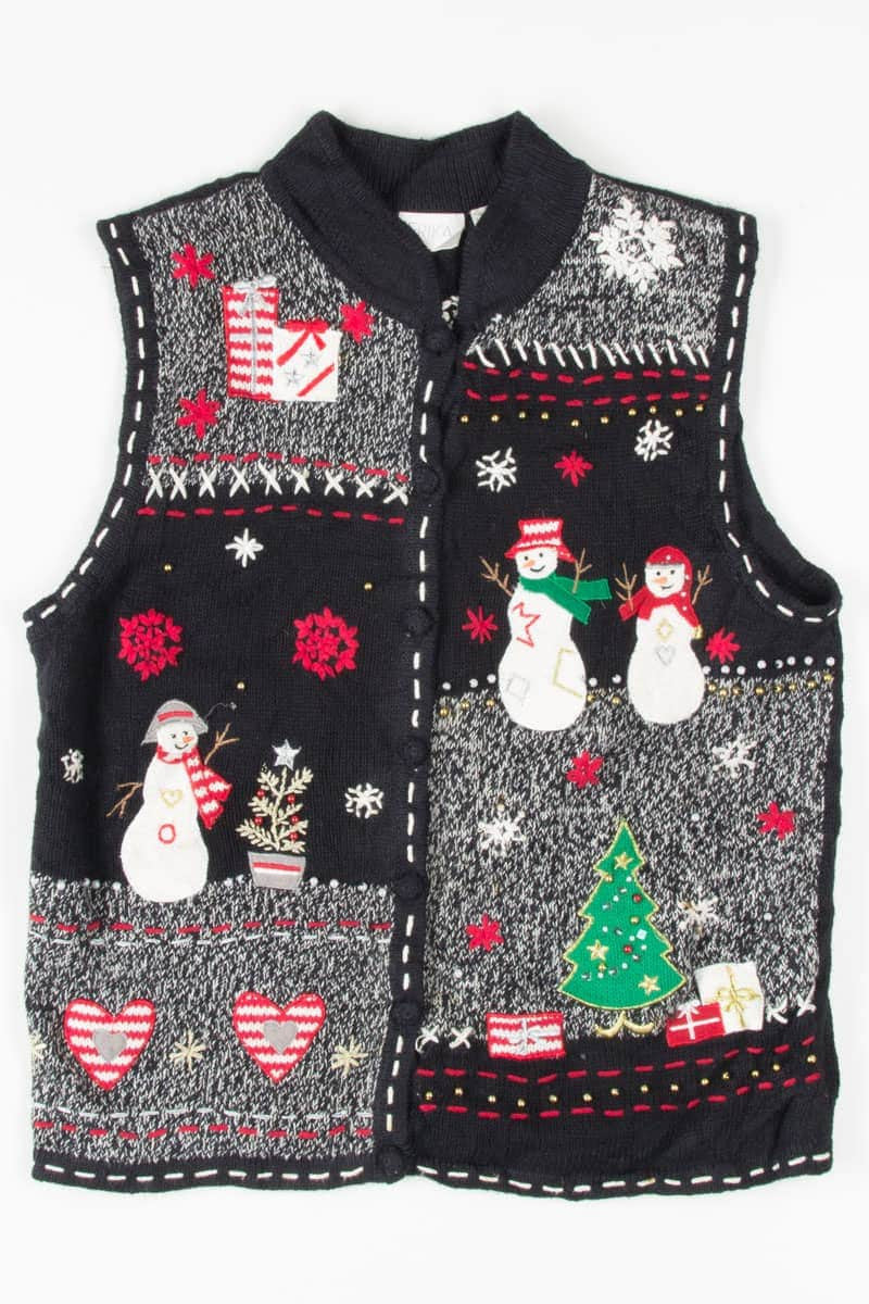 Black Ugly Christmas Vest 54936