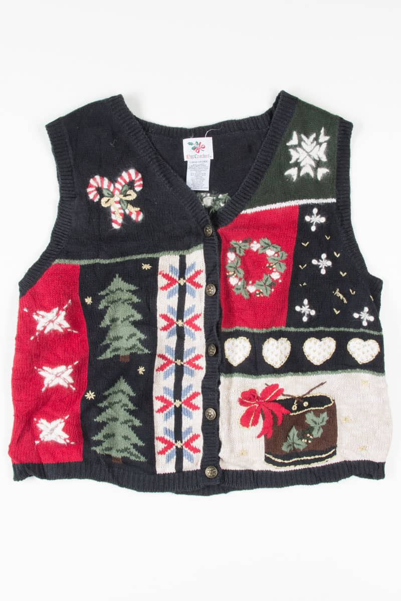 Black Ugly Christmas Vest 54954