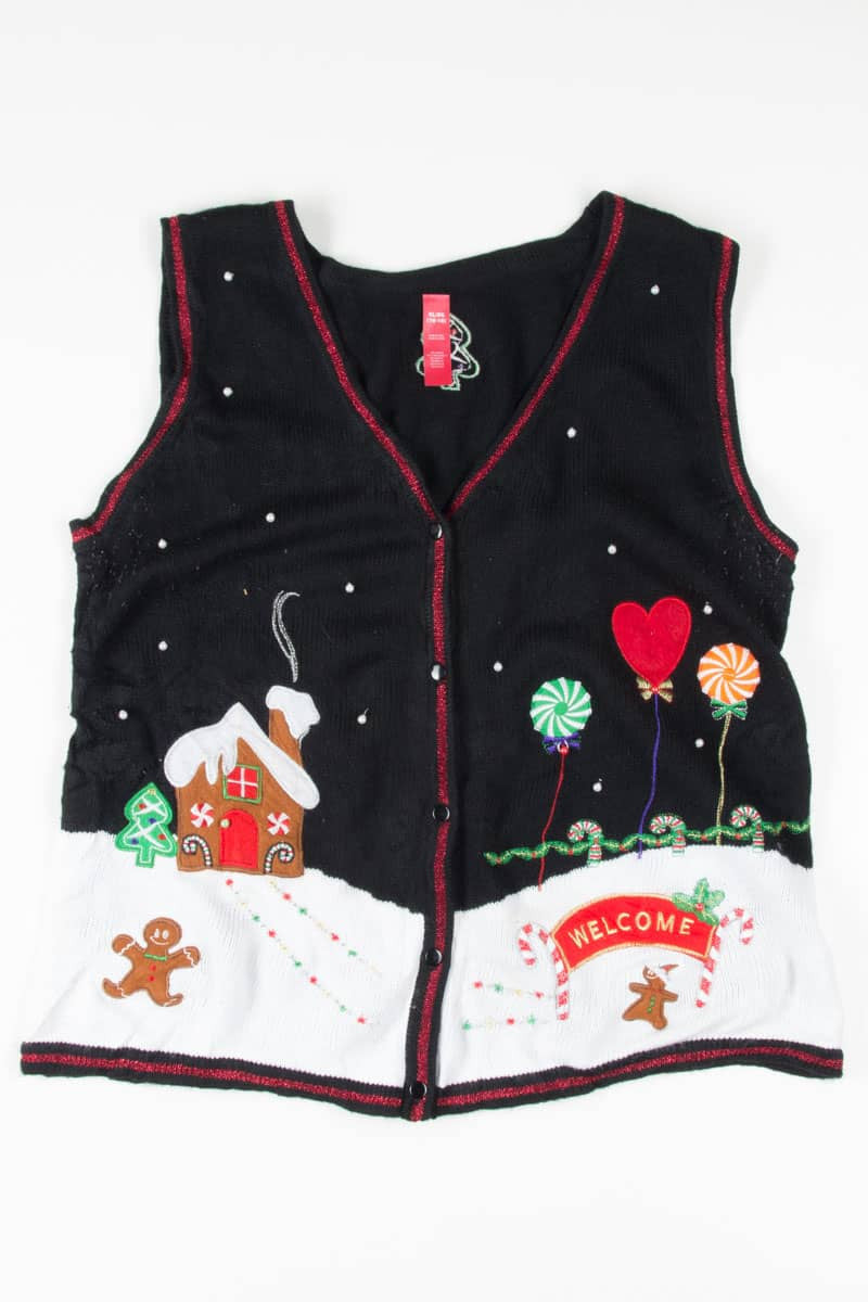 Black Ugly Christmas Vest 54957