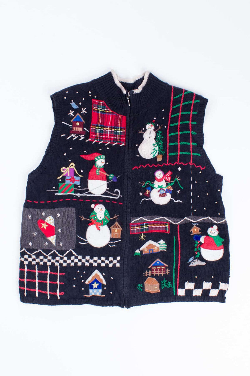 Black Ugly Christmas Vest 55004