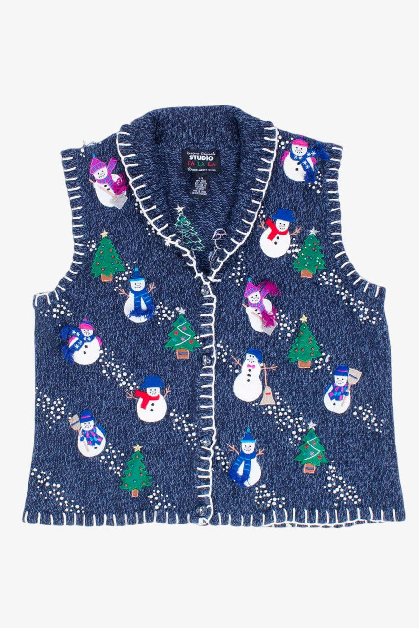 Blue Ugly Christmas Vest 55035