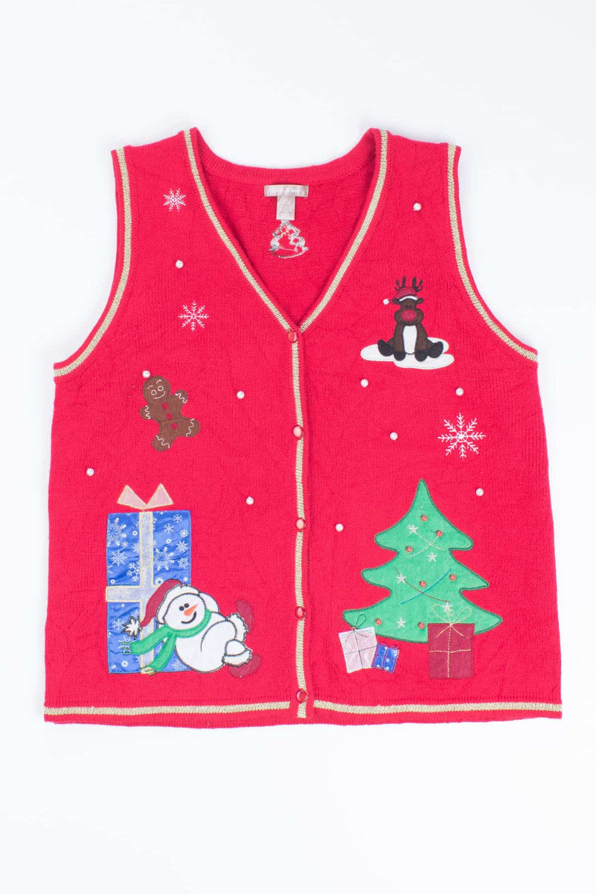 Red Ugly Christmas Vest 55043