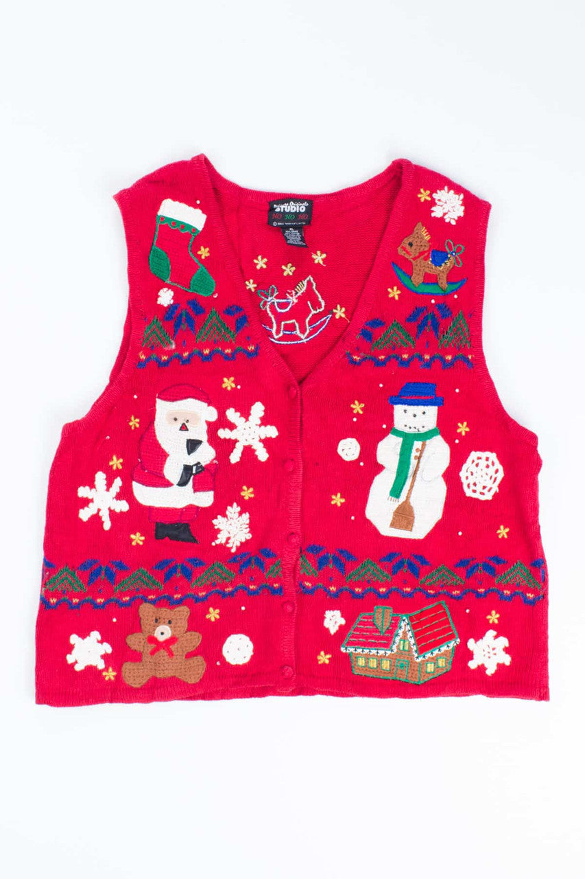 Red Ugly Christmas Vest 55051