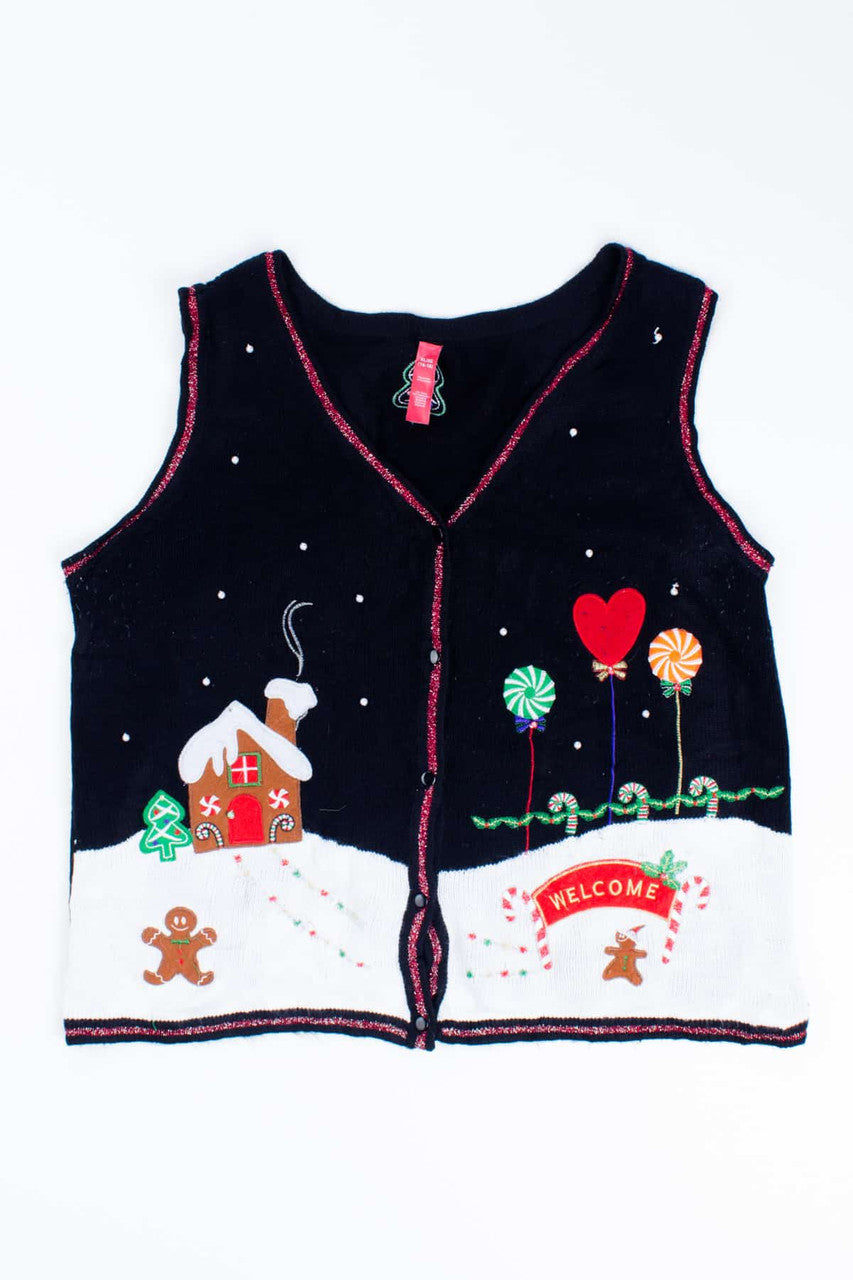 Black Ugly Christmas Vest 55067
