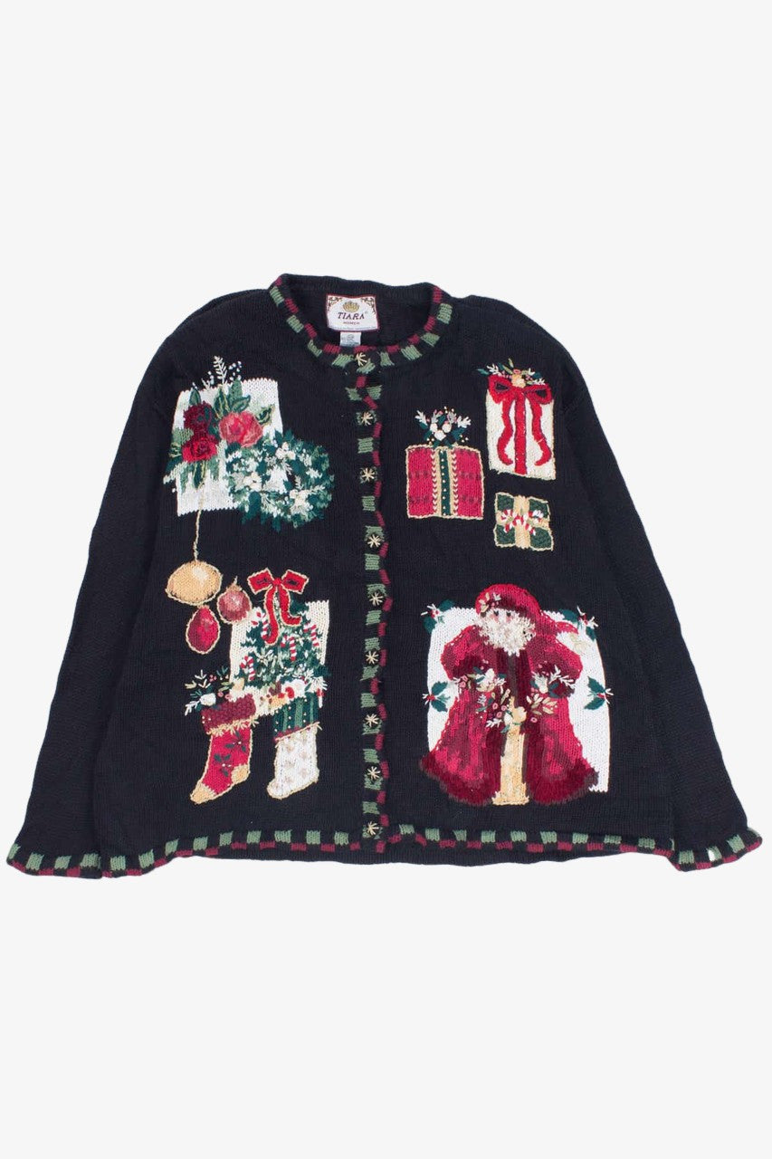 Black Ugly Christmas Cardigan 55139