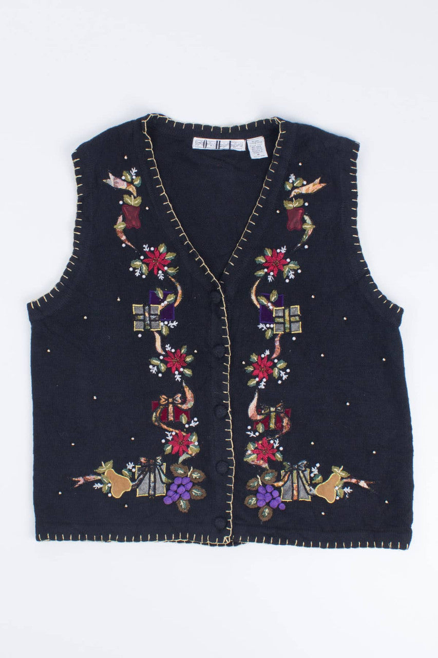 Black Ugly Christmas Vest 55199