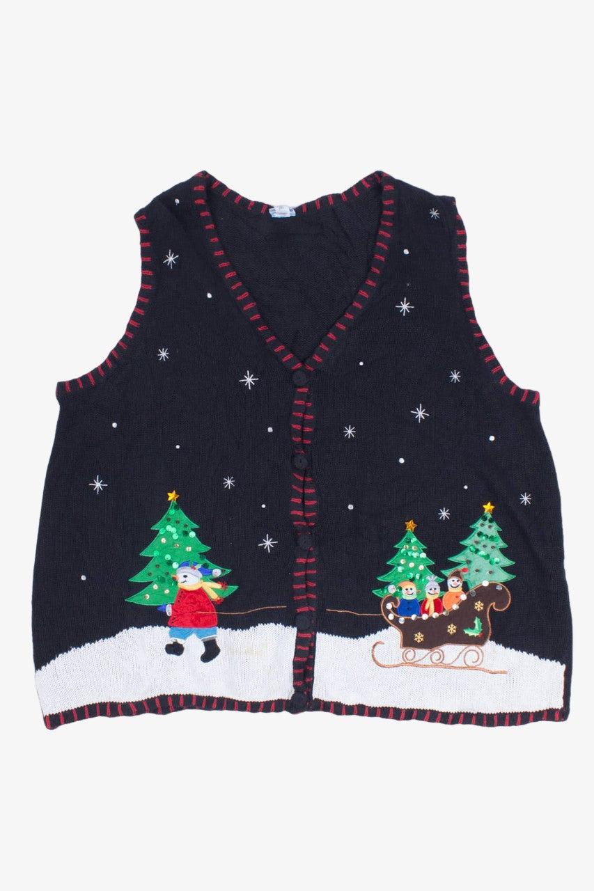 Black Ugly Christmas Vest 55208