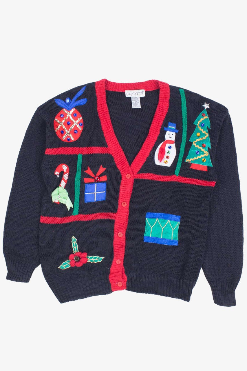 Black Ugly Christmas Cardigan 55234