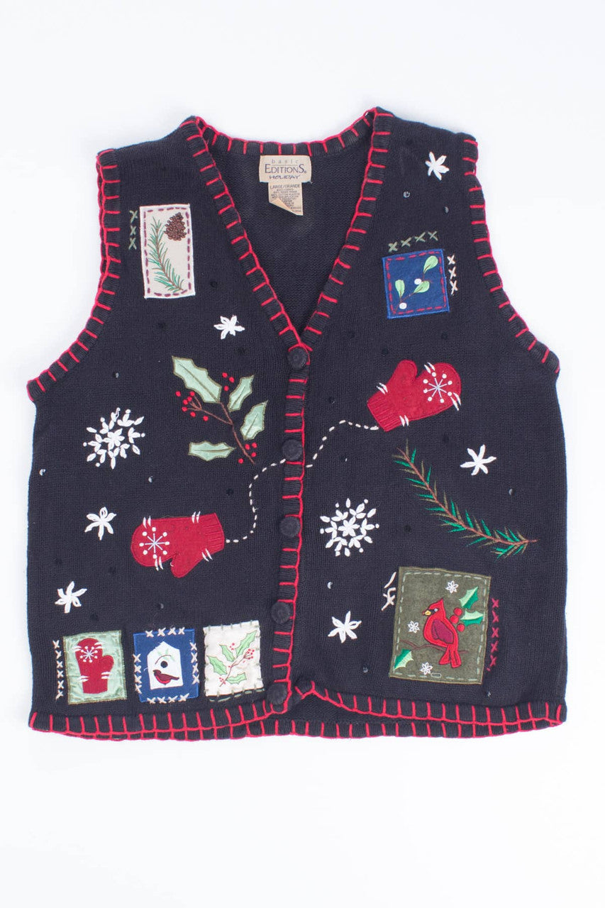 Basic Editions Ugly Christmas Vest 55461