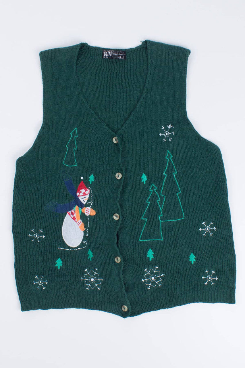 Green Ugly Christmas Vest 55479