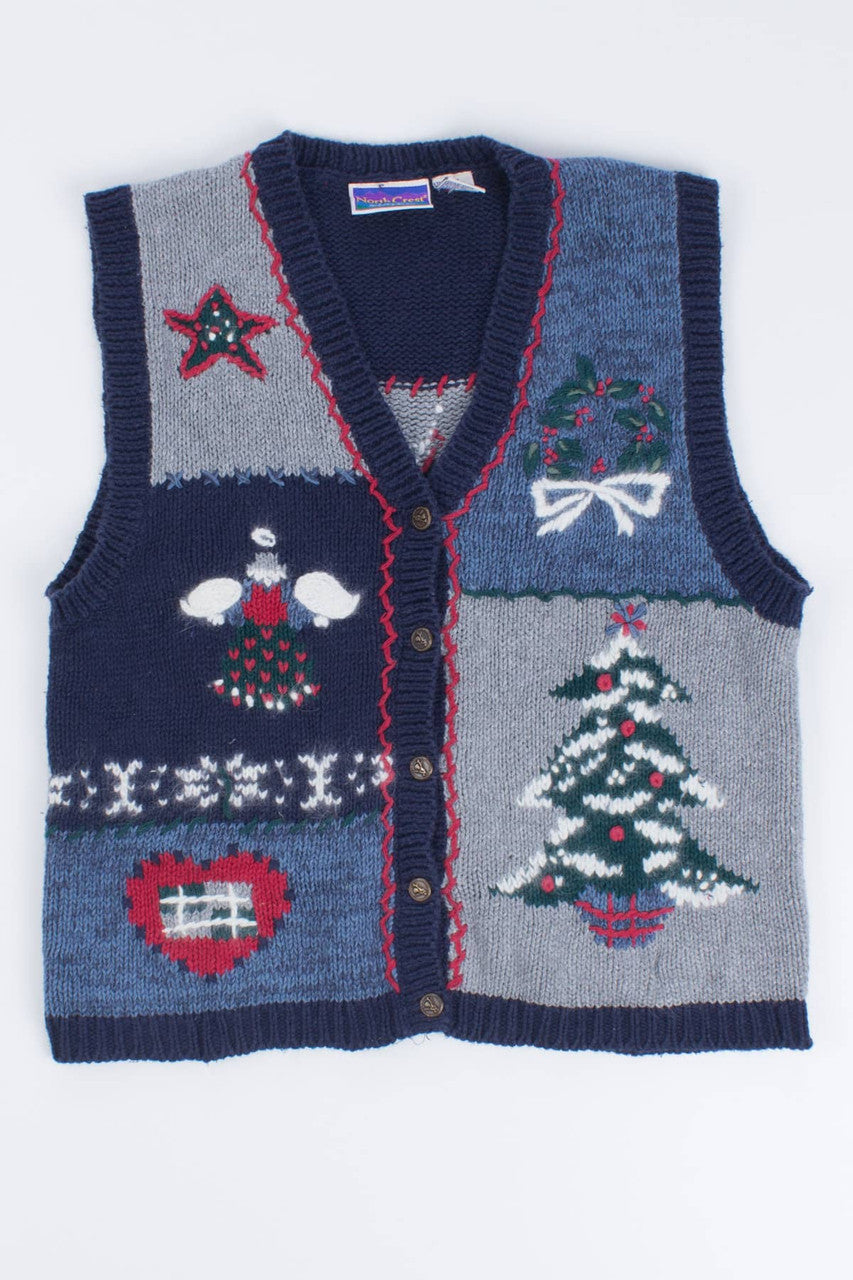 Blue Ugly Christmas Vest 55494