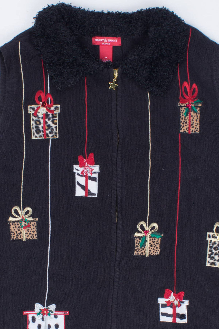 Black Ugly Christmas Vest 55212