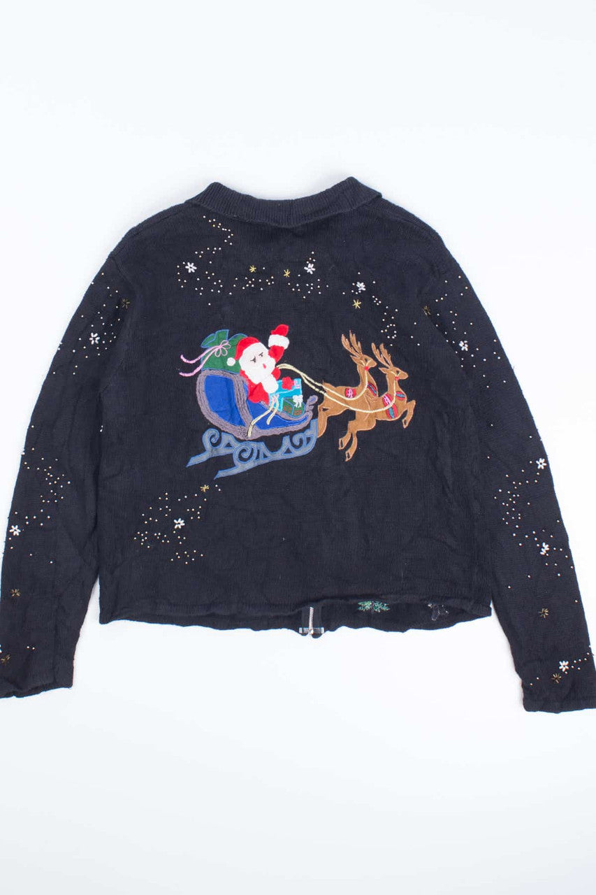 Black Ugly Christmas Cardigan 55244