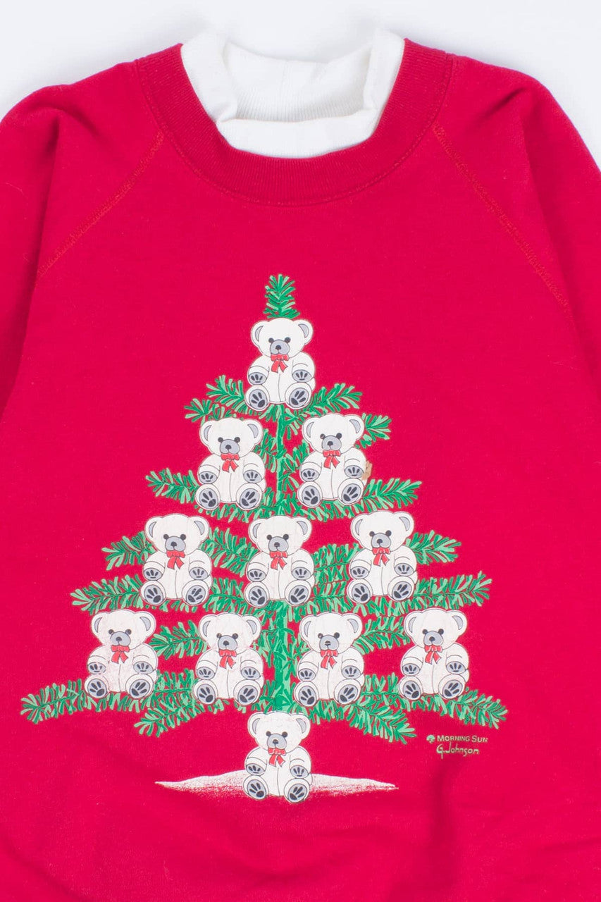 Bear Tree Vintage Christmas Sweatshirt