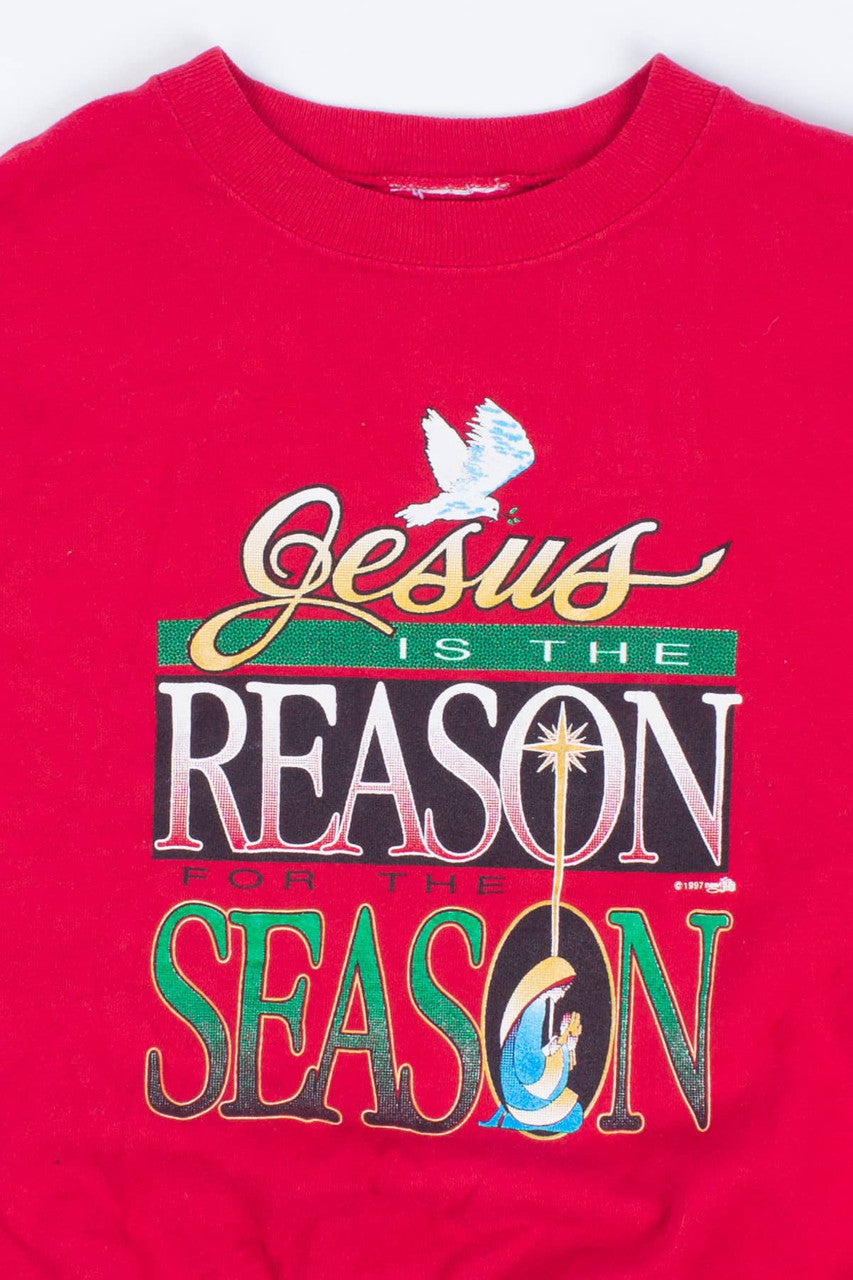 Jesus Is the Reason Vintage Christmas Sweatshirt