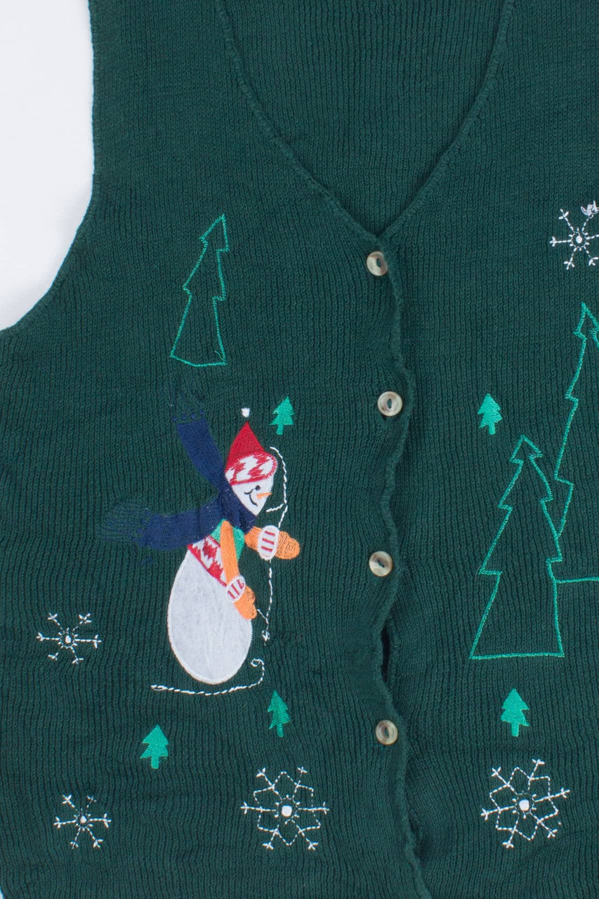 Green Ugly Christmas Vest 55479