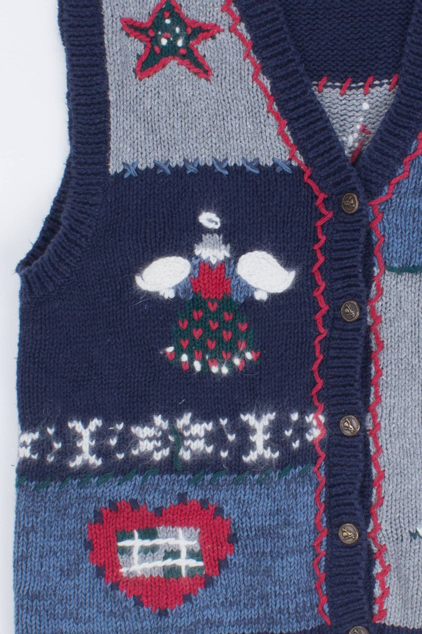 Blue Ugly Christmas Vest 55494