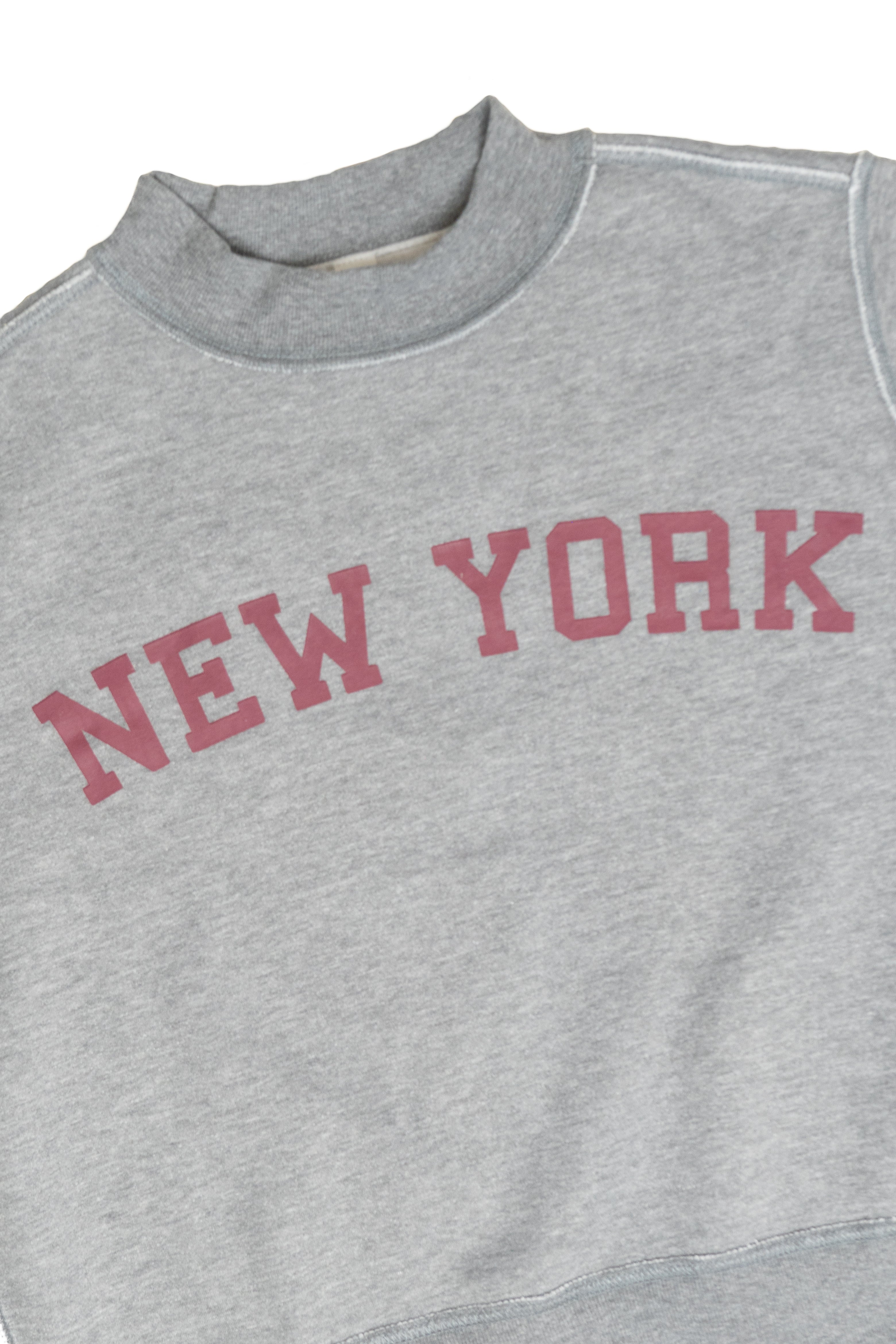 Reversible Mock Neck Graphic Sweatshirt